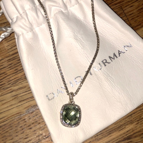 David Yurman Jewelry - David Yurman Prasiolite pendant and Silver chain